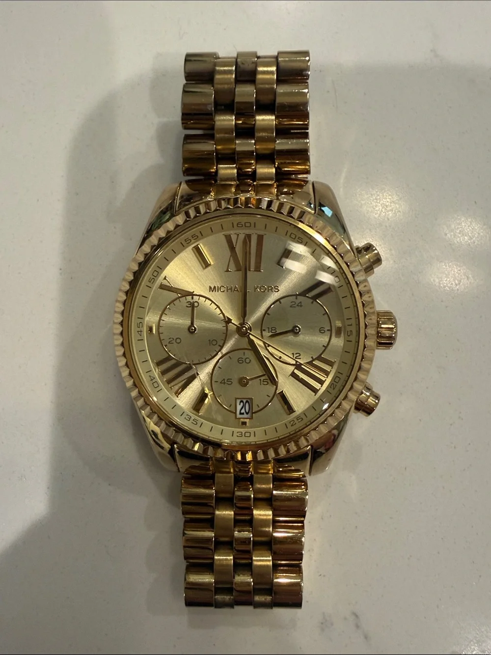 Michael Kors Gold Chronograph Bracelet Watch